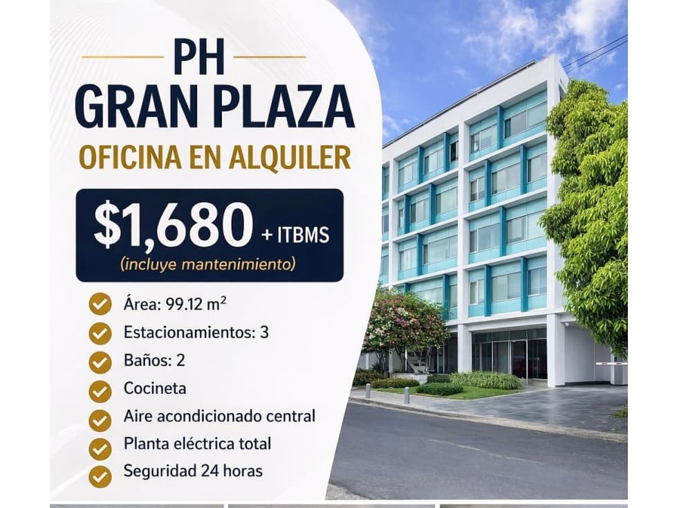 OFICINA EN ALQUILER - PH Gran Plaza — foto 1
