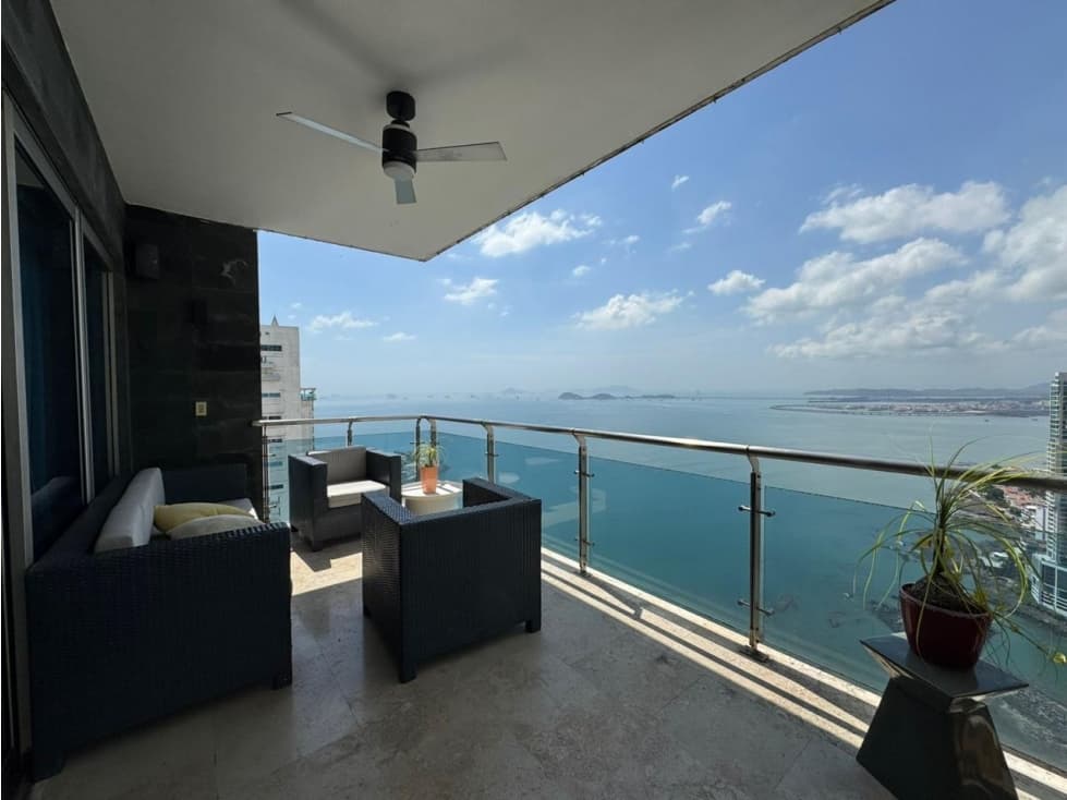 amoblado en piso alto Punta Pacífica Aqualina — foto 3