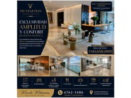 Vendo lujoso apartamento amoblado | PH Venetian Tower | M.M