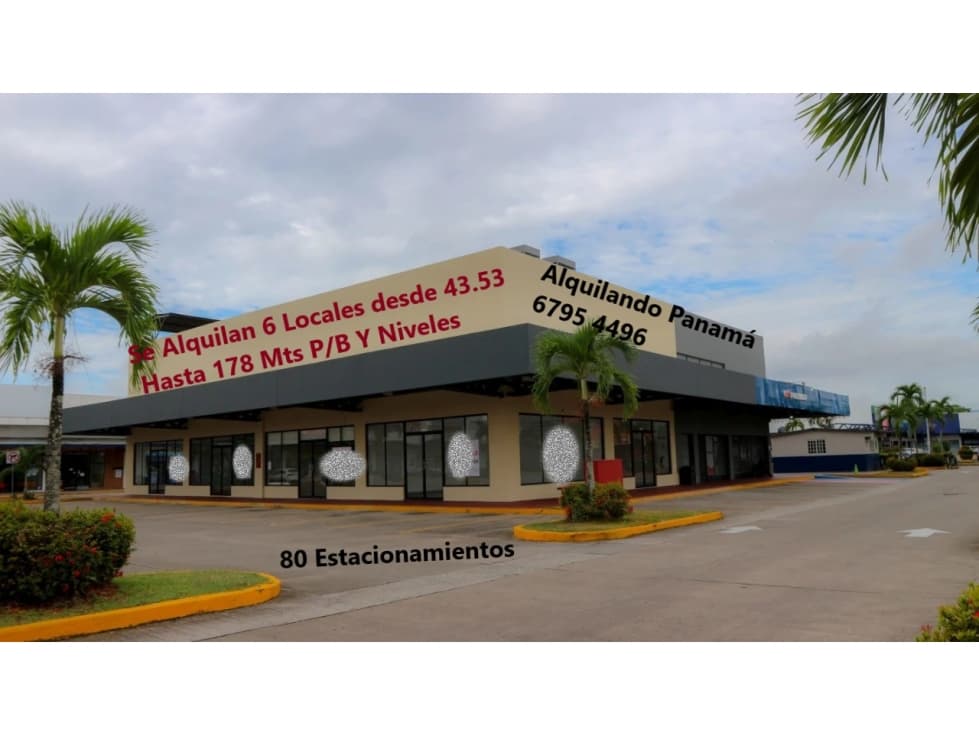 Se Alquila Local Comercial 448 Mts Los Pueblos USD4,000,00+Itbms — foto 1