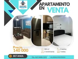 VENTA DE APARTAMENTO EN BETANIA