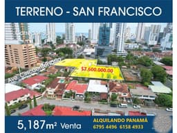 Se Vende Terreno 5.187 Mts San F/co Coco del Mar USD$7,600,000,00