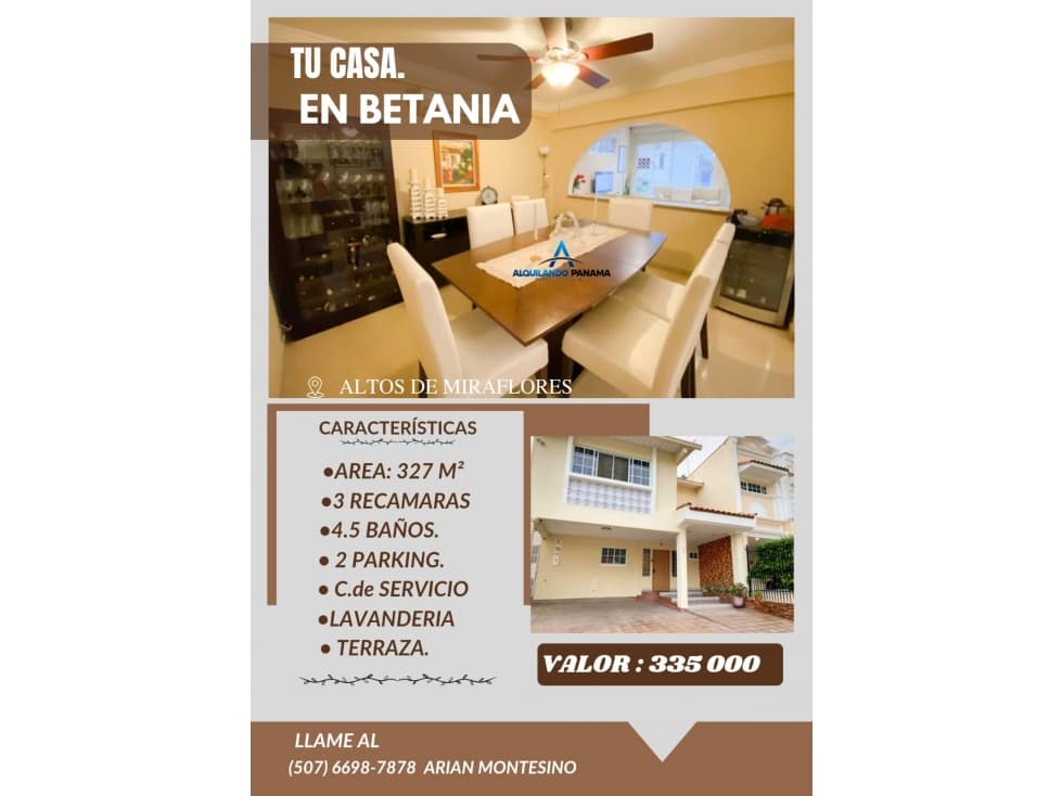 VENTA DE CASA EN BETANIA DUPLEX — foto 1
